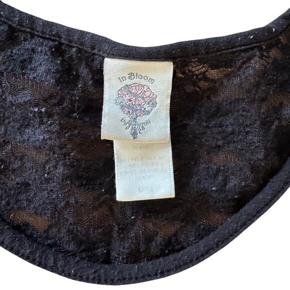 In Bloom Womens Pajama Set L Red & Black Polka Dot Lace Back Detail - Picture 3 of 16